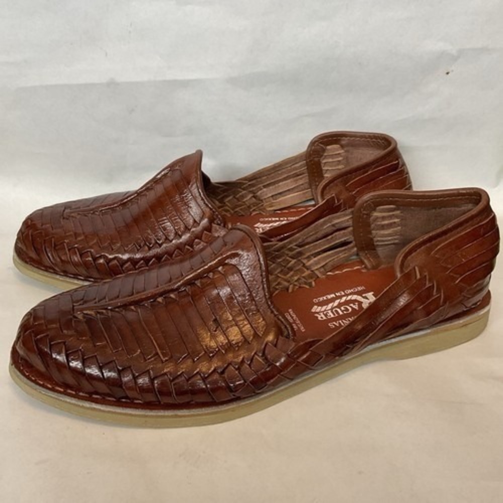 NWOB Raguer Brown Hand Crafted Authentic Mexican Huarache Sandals Men 11 Mexico